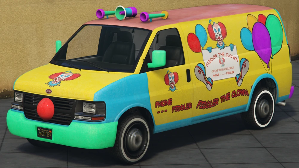 GTA 迷你厢型车(Clown Van) 原型 - GTA载具之家 - GTA载具之家